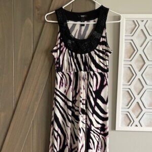 Alfani Maxi Dress with beaded neckline - Size PS